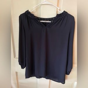 Navy Blue blouse from BANANA REPUBLIC size small in petites